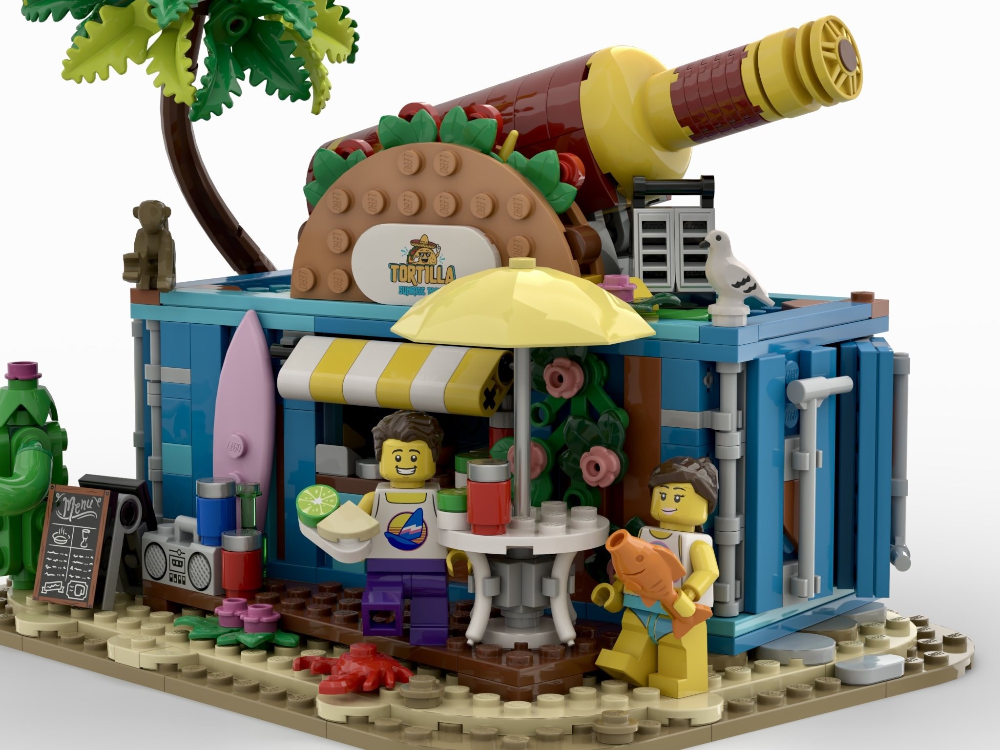 Detalii noi despre proiectul Tortilla Sunrise Tacos: O explozie de culoare în BrickLink Designer Program Seria 11