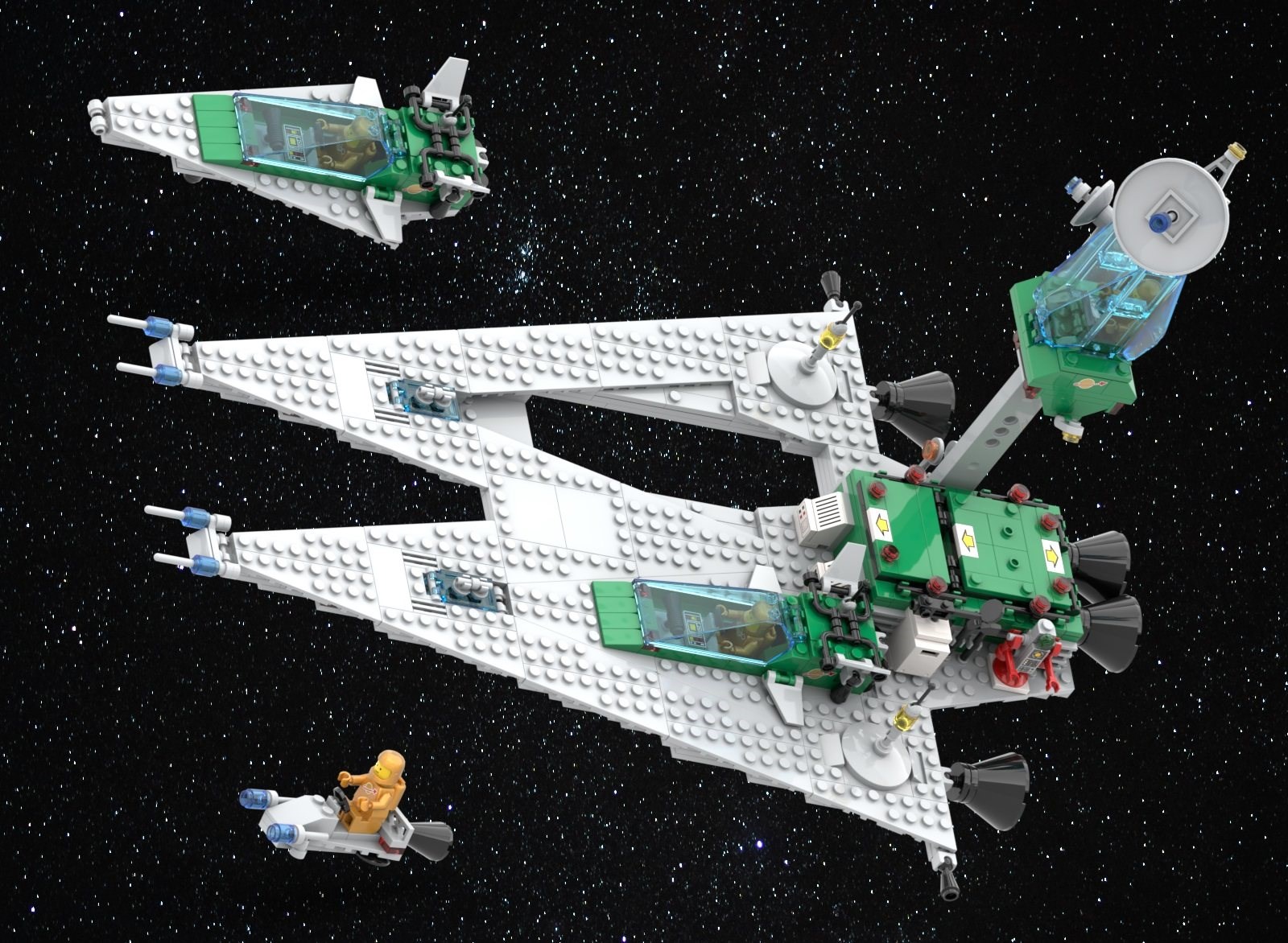 Detalii noi despre spectaculosul Galaxy Starship Carrier: O incursiune modernă în universul Classic Space