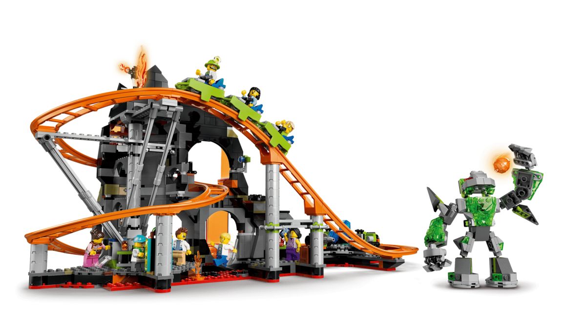 LEGO anunță Lava Land: Un roller coaster spectaculos care readuce în prim-plan tema clasică Power Miners