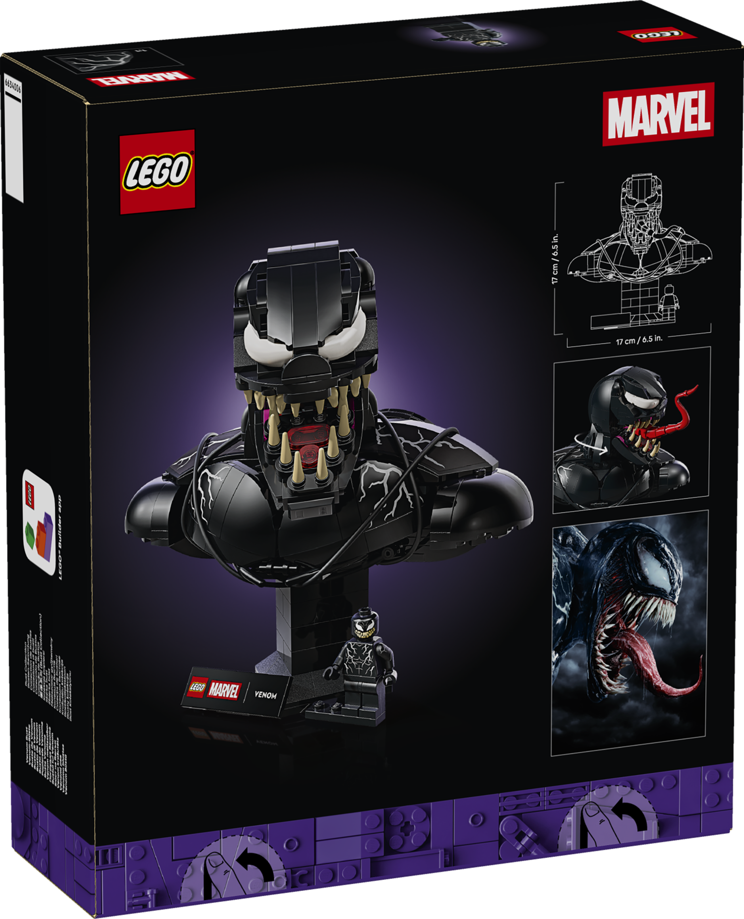 LEGO anunță 76356 Venom Bust: Prima reprezentare oficială a simbiotului din filmele Sony