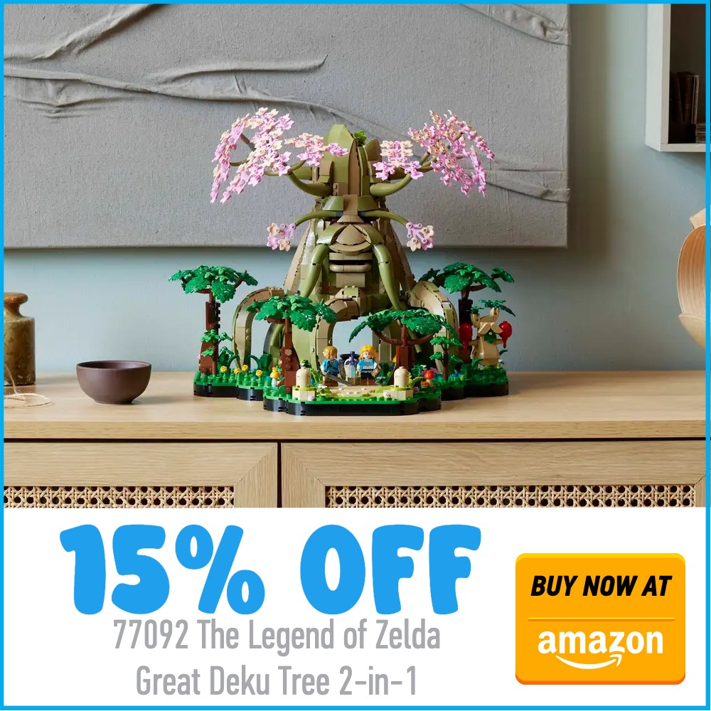 Ofertă specială: LEGO The Legend of Zelda 77092 Great Deku Tree 2-in-1 primește o reducere majoră înainte de retragere
