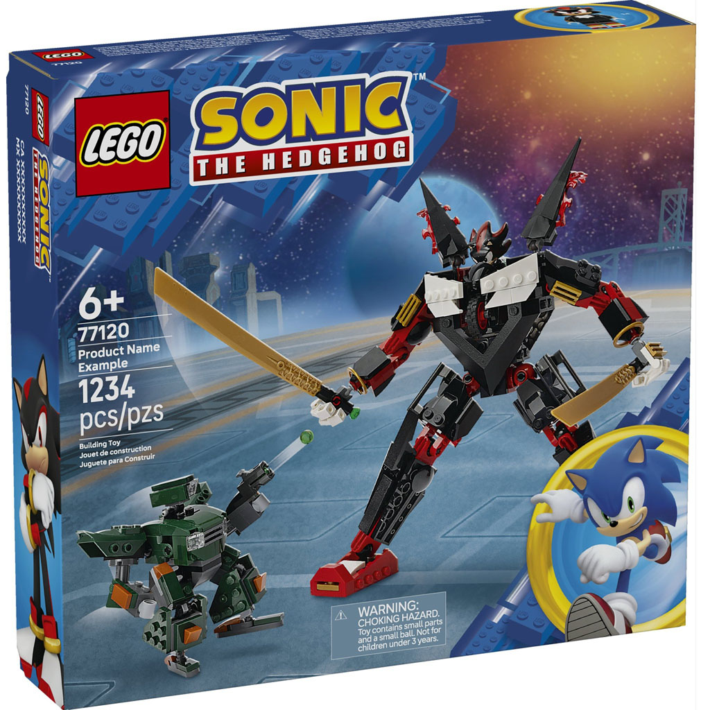 LEGO anunță Shadow’s Mech vs. G.U.N. Trooper (77120): O nouă aventură explozivă în universul Sonic the Hedgehog