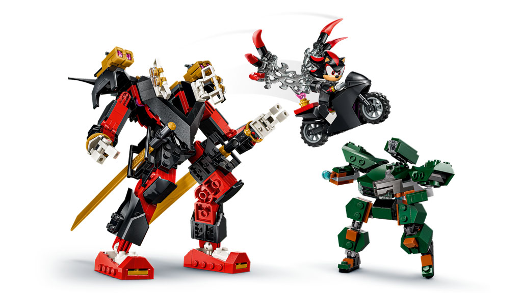 LEGO anunță Shadow’s Mech vs. G.U.N. Trooper (77120): O nouă aventură explozivă în universul Sonic the Hedgehog