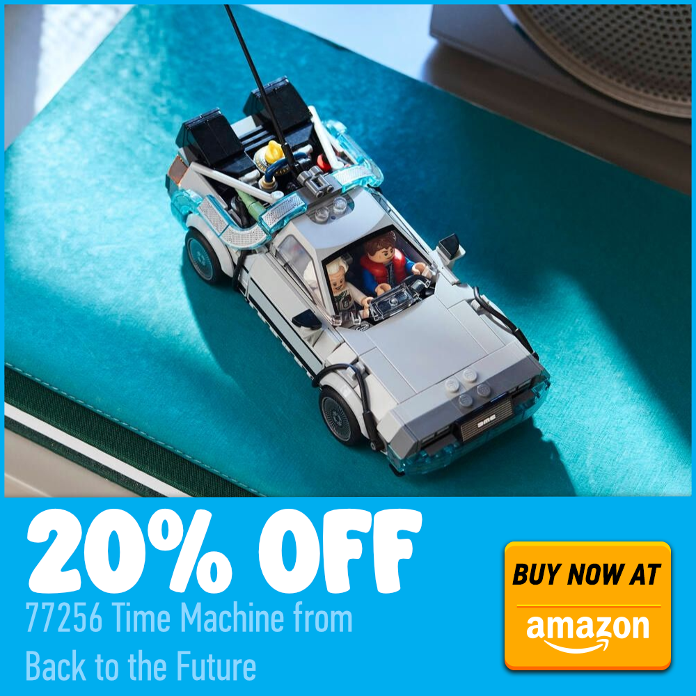 Ofertă specială: LEGO Speed Champions 77256 Time Machine from Back to the Future primește prima reducere majoră de 20%