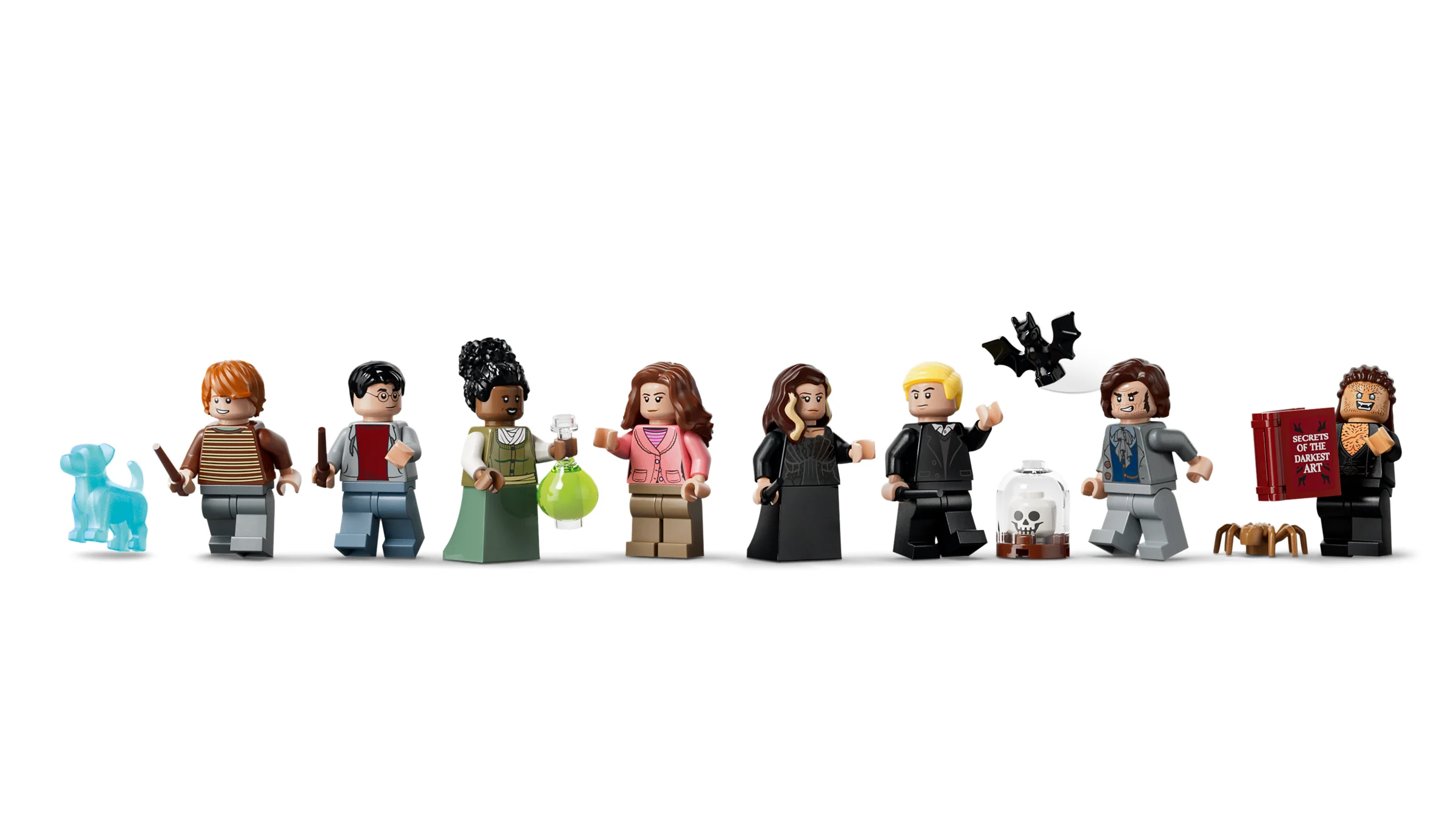 Colecție detaliată de minifigurine din Aleea Întunecată LEGO Harry Potter.
