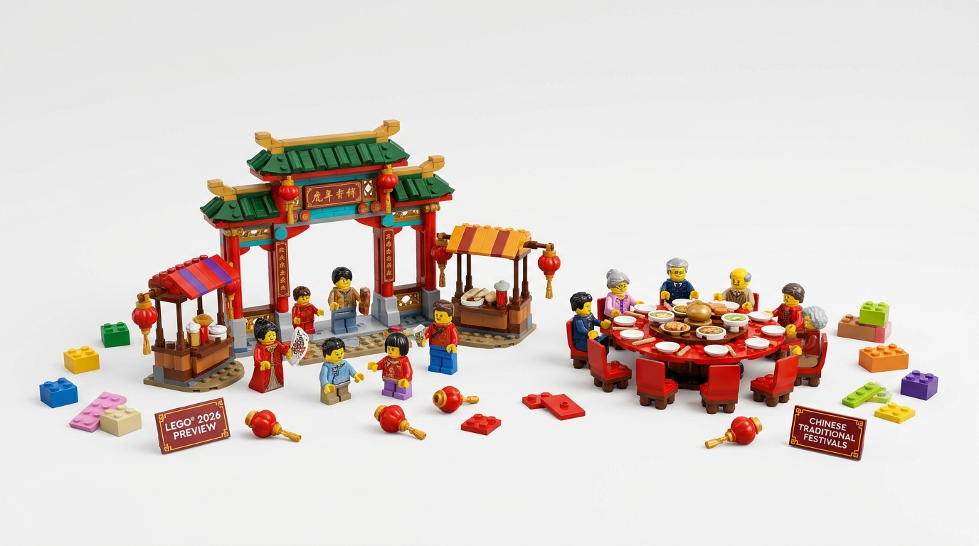LEGO anunță noi seturi pentru colecția Chinese Traditional Festivals în 2026