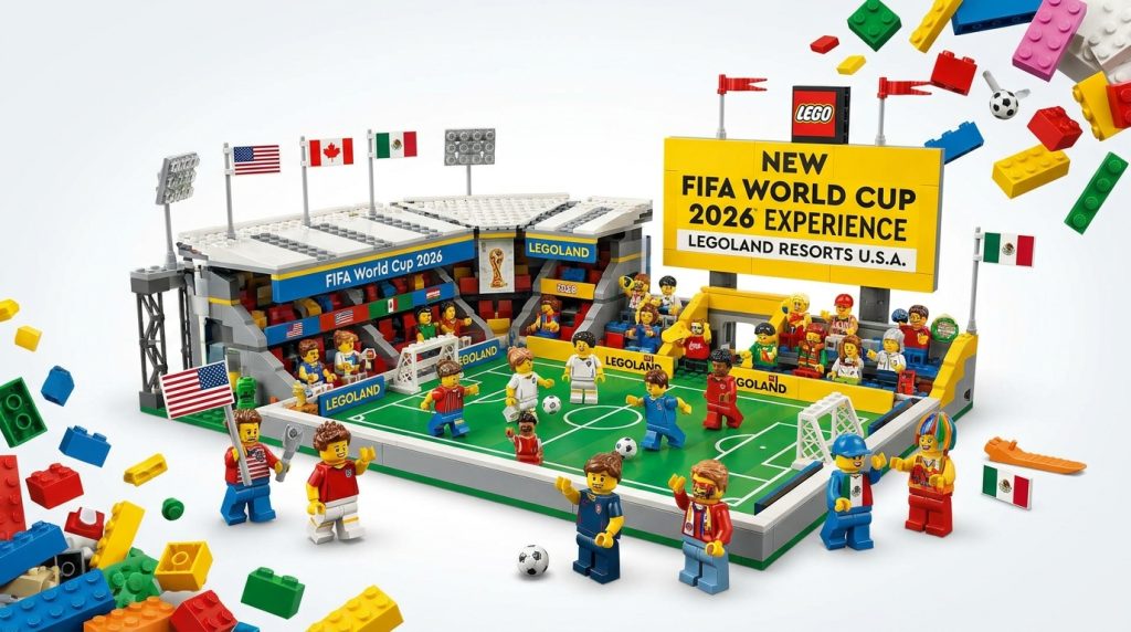 LEGO anunță o experiență specială FIFA World Cup 2026 în parcurile LEGOLAND din Statele Unite