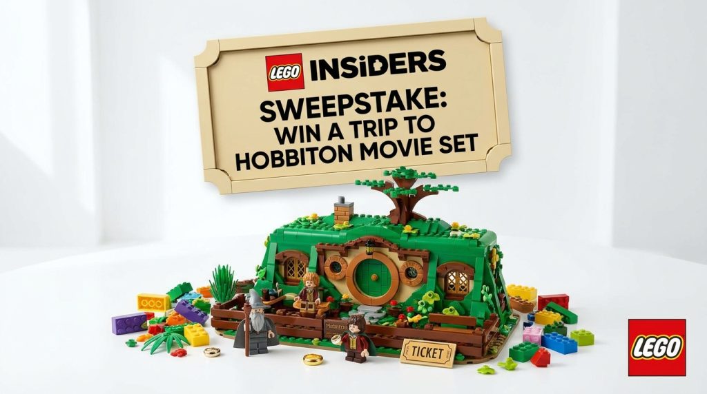 LEGO lansează o promoție legendară: Câștigă o excursie la Hobbiton și un pachet masiv de seturi Lord of the Rings