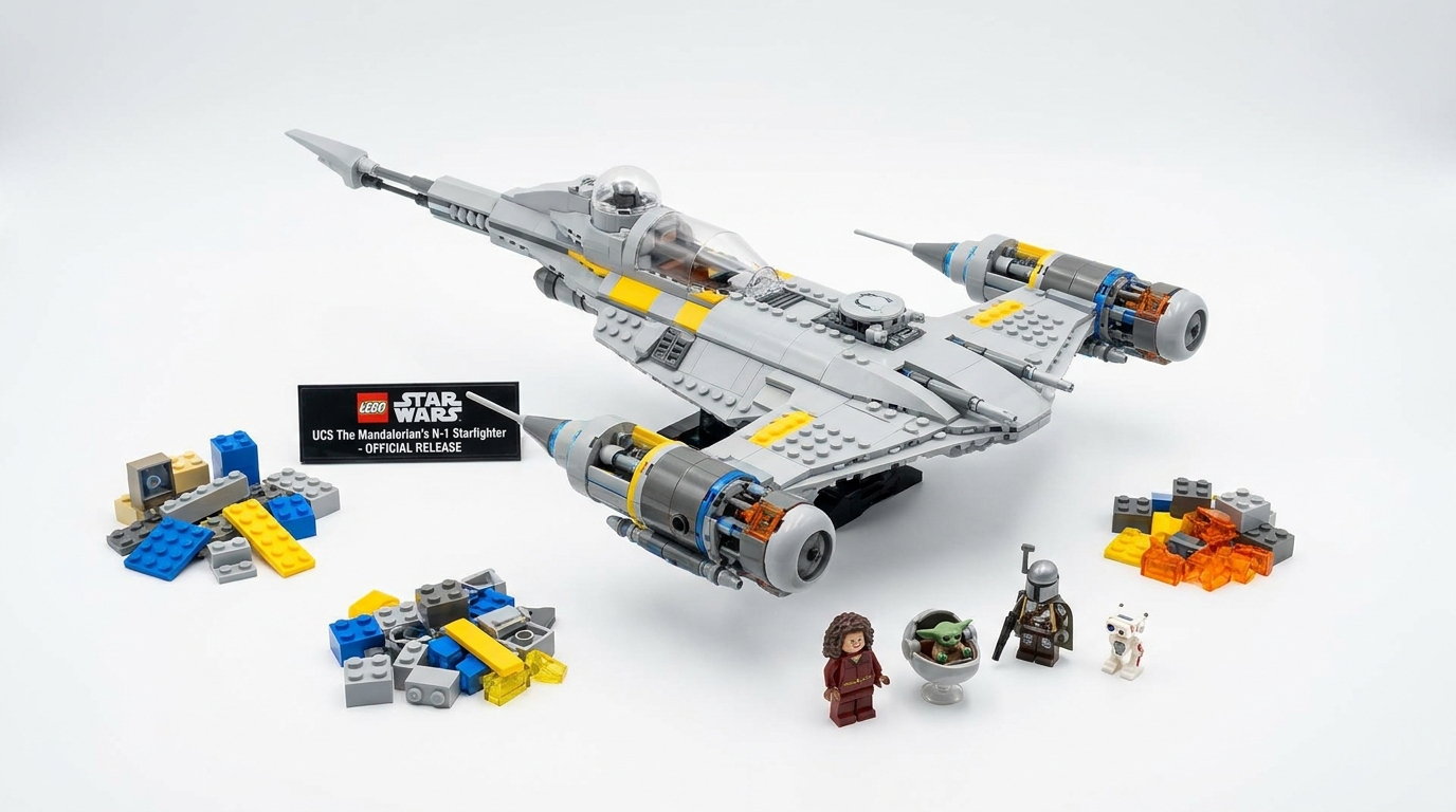 LEGO lansează oficial spectaculosul UCS Mandalorian’s N-1 Starfighter cu ocazia Star Wars Day 2026
