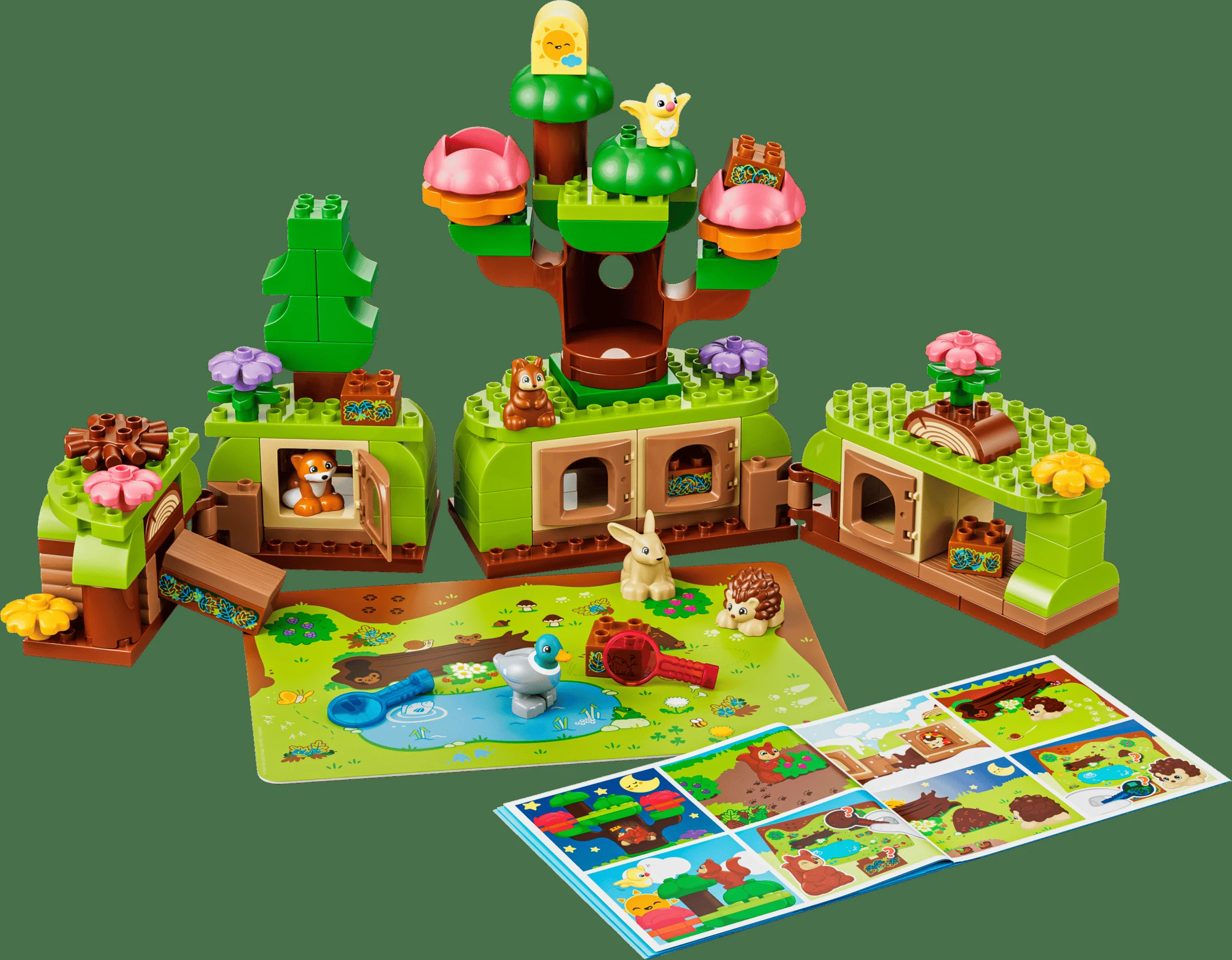 LEGO 10480 - Recenzie LEGO DUPLO 10480 Pădurea de descoperiri cu animale sălbatice: Natură la superlativ