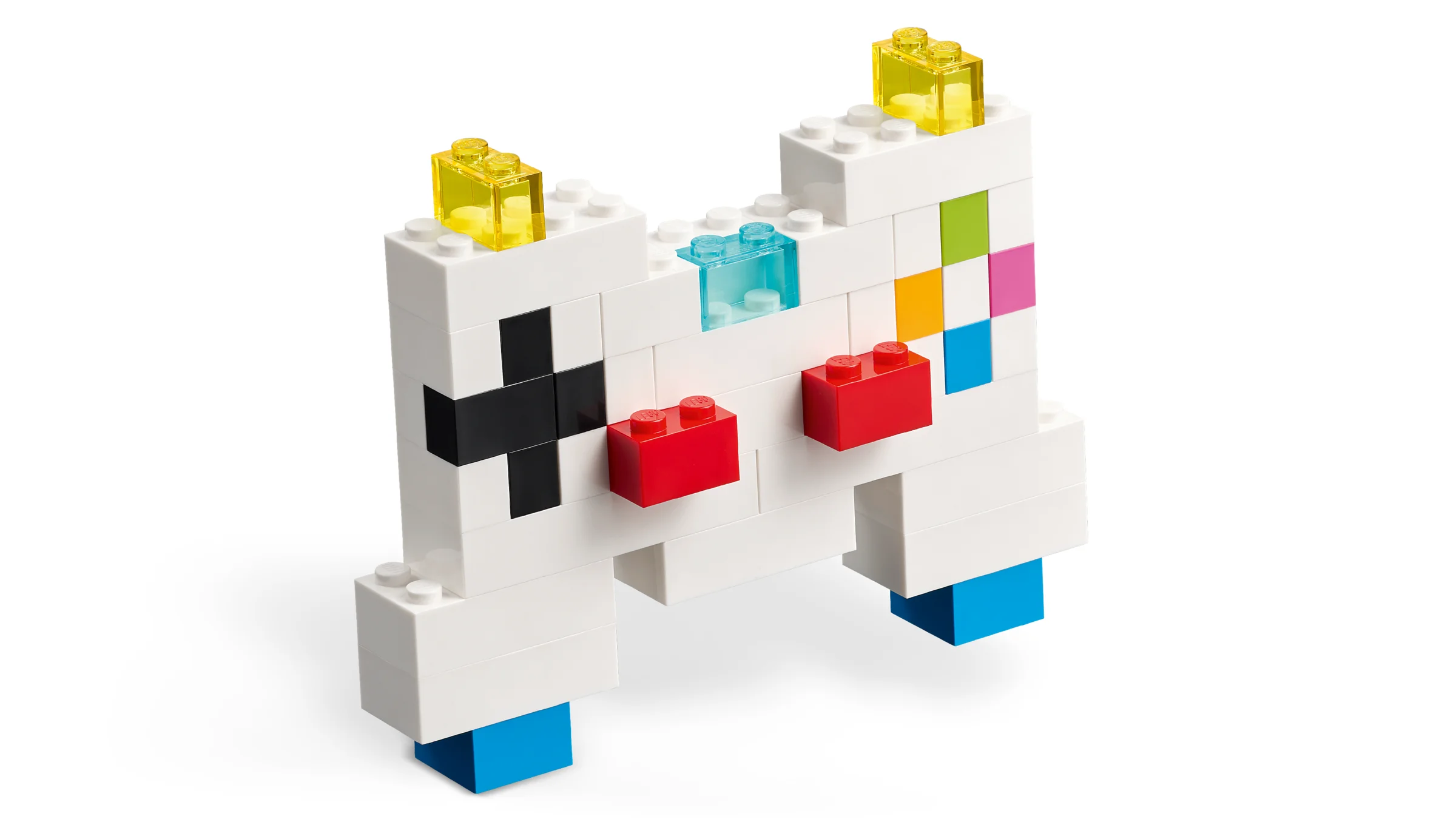Model simplu, colorat, construit din cărămizi LEGO. Ideal pentru alt text.