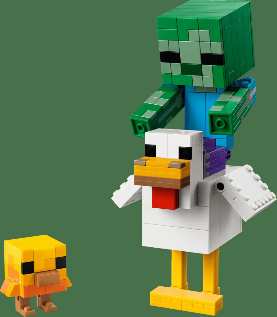 LEGO 21582 - LEGO Minecraft 21582 Jocheu pe găină: O figurină de construit de excepție