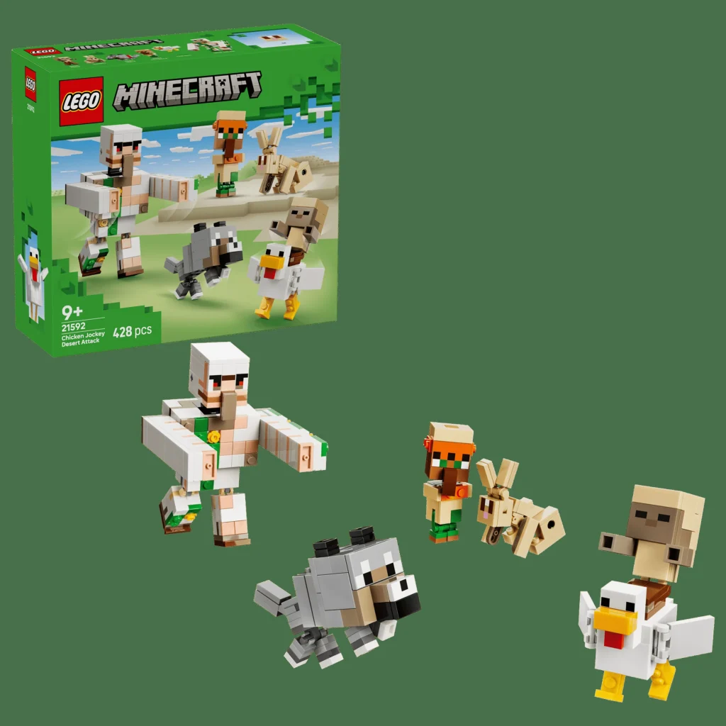 LEGO 21592 - LEGO Minecraft 21592 Atacul din deșert al Jocheului pe găină - Prezentare Detaliată