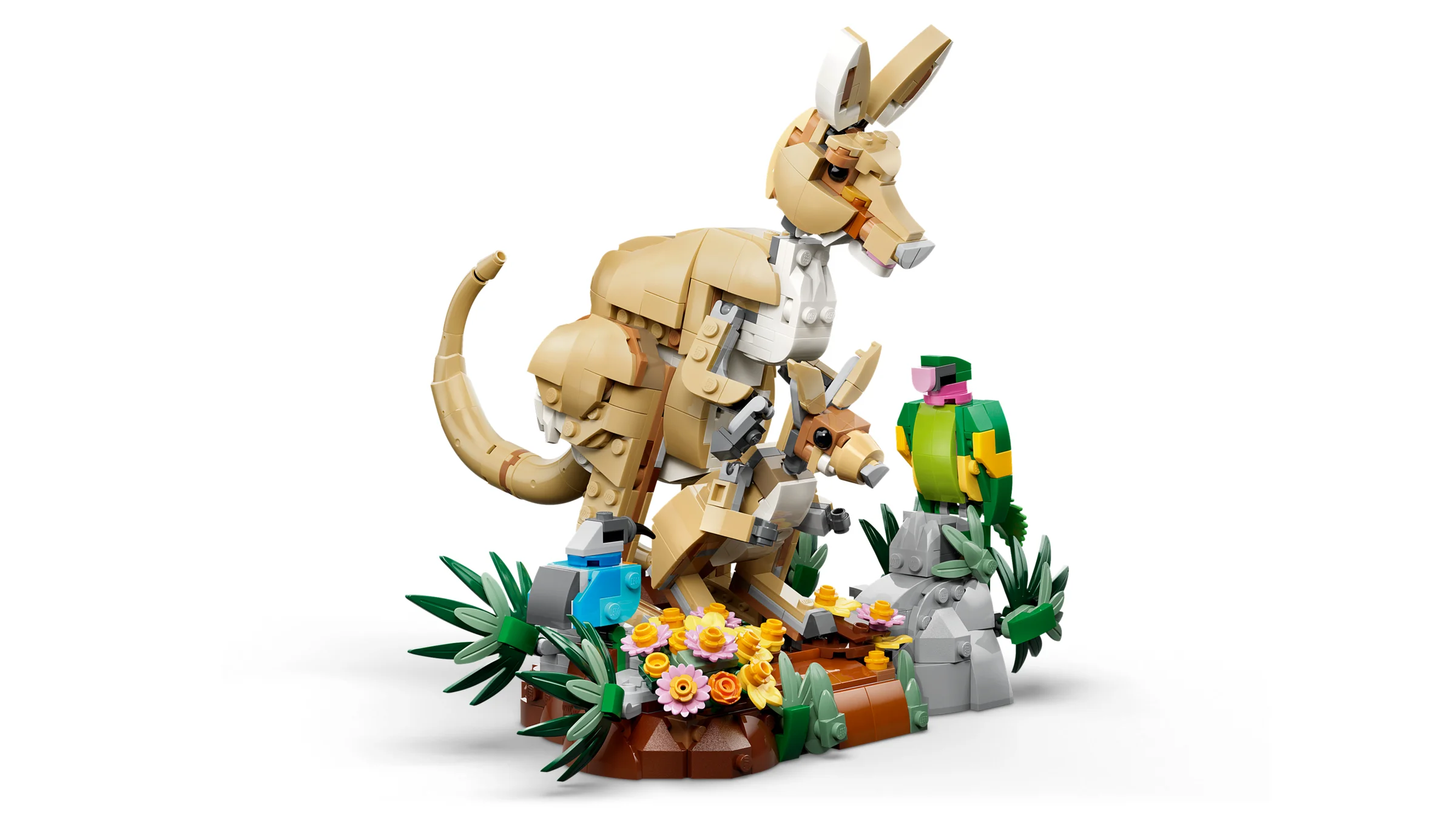 Imagine cu familia de koala LEGO Creator 31388, un model detaliat și drăguț.
