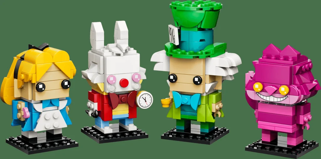 LEGO 40925 - Setul LEGO BrickHeadz 40925 Alice în Țara Minunilor: O colecție magică Disney