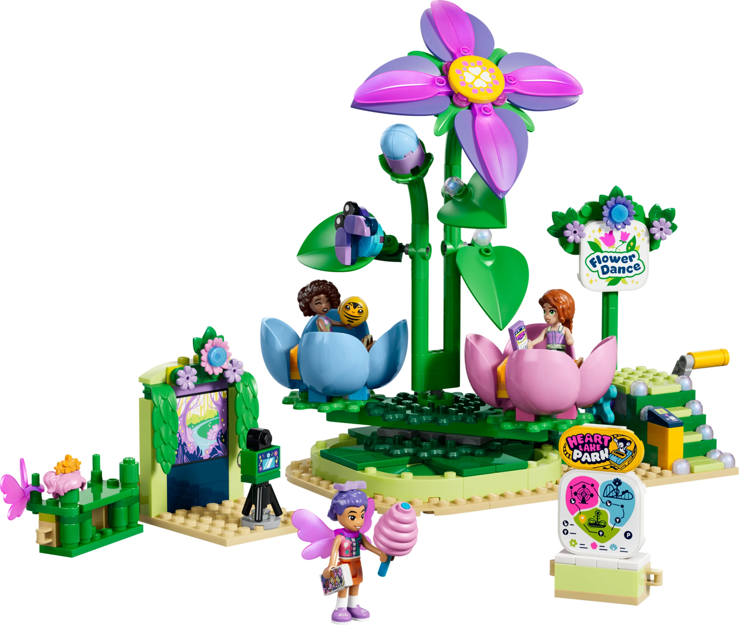 LEGO 42702 - LEGO Friends 42702 Caruselul cu cești cu zână și floare rotativă