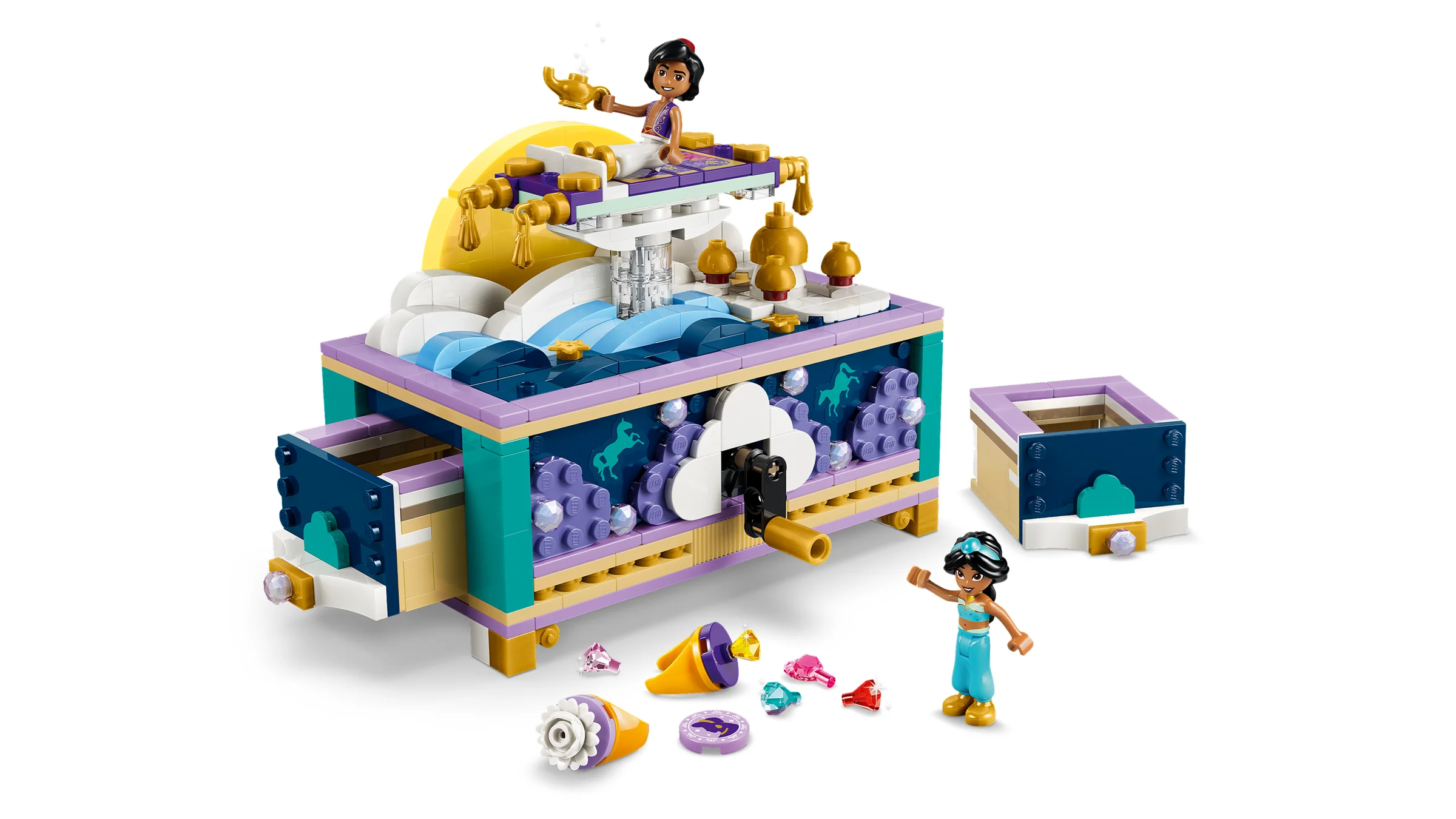 Cutia de bijuterii a lui Jasmine, un set LEGO Disney vibrant și plin de farmec.