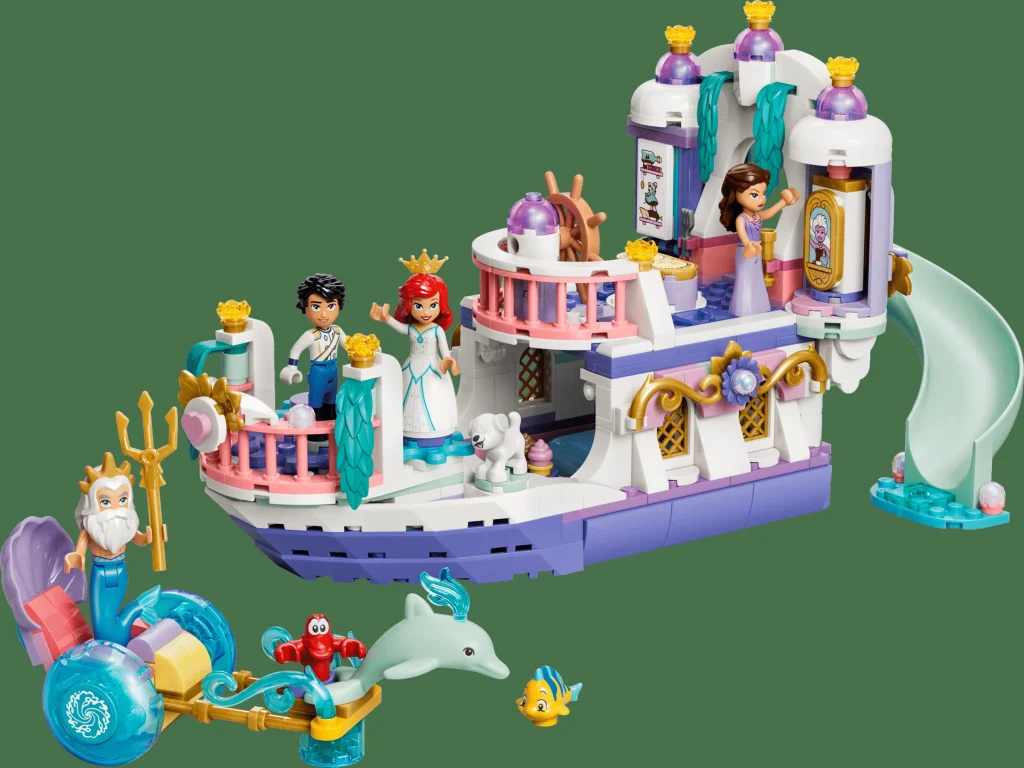 LEGO 43299 - Recenzie LEGO 43299 Barca de nuntă regală a lui Ariel: Magie pe apă