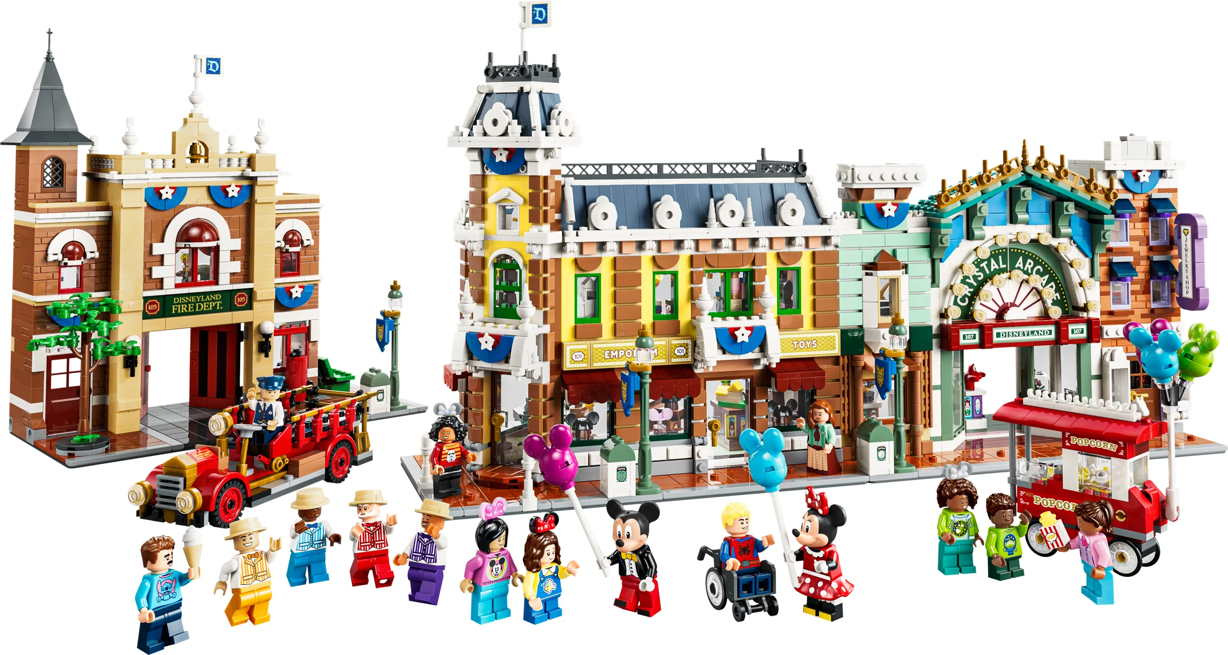 LEGO 43302 - LEGO Disney 43302 Main Street, U.S.A.: Magia Parcurilor Tematice