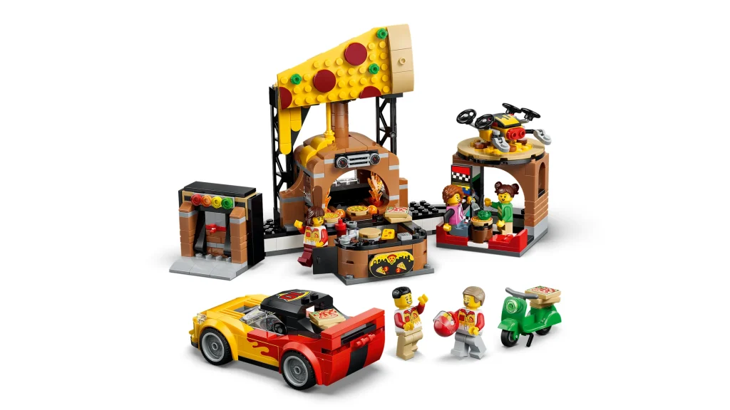 LEGO 60496 - LEGO City 60496 Experiența livrării de pizza: O adăugare delicioasă pentru orașul tău