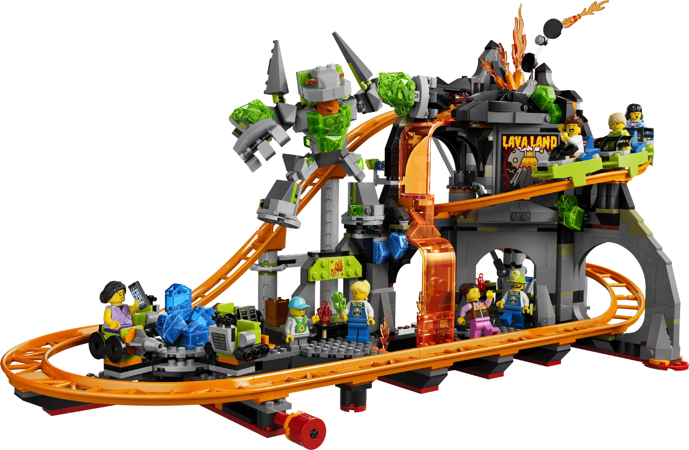 LEGO 60501 - Prezentare LEGO City 60501 Tărâmul de lavă: Un parc de distracții exploziv