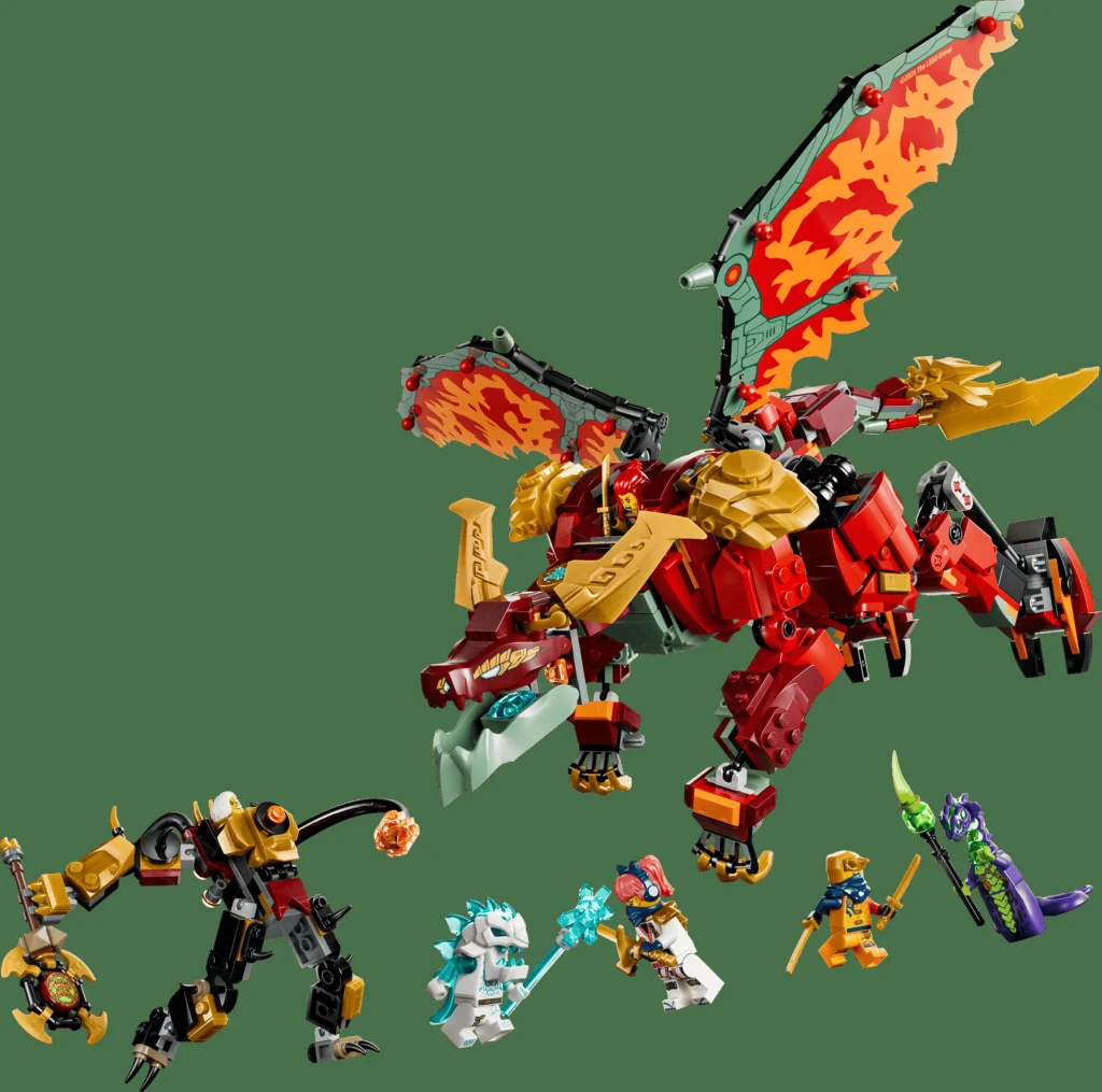 LEGO 71868 - Prezentare set LEGO Ninjago 71868 Robotul dragon transformator al lui Wyldfyre