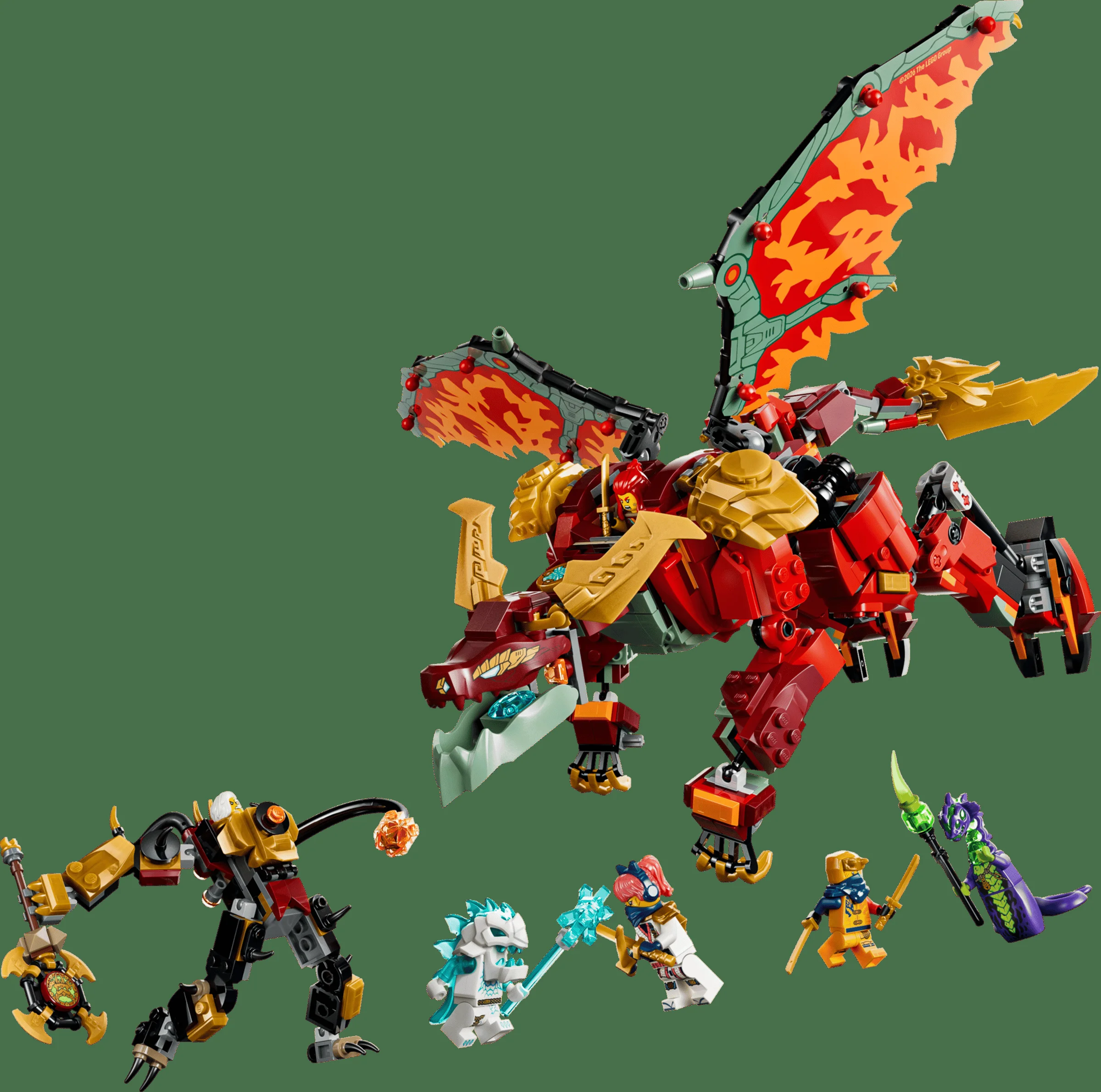 LEGO 71868 - Prezentare set LEGO Ninjago 71868 Robotul dragon transformator al lui Wyldfyre