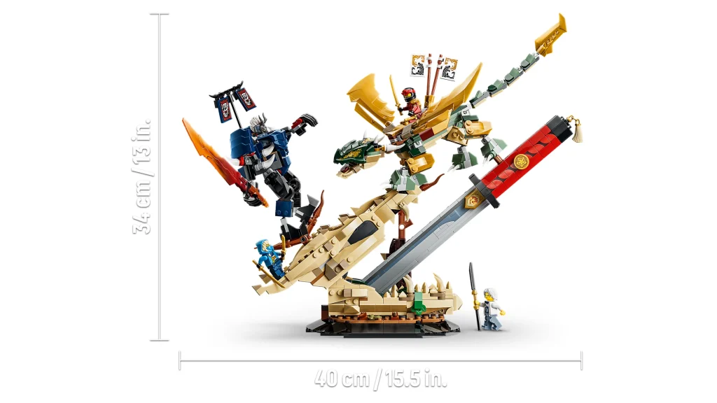 LEGO 71871 - LEGO Ninjago 71871 Bătălia de la Sabia Dragonului: O Dioramă Epică