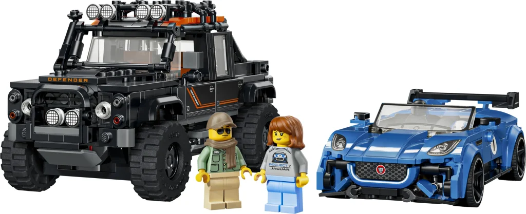 LEGO 77264 - Setul LEGO 77264 Jaguar F-TYPE Project 7 & Land Rover Defender Classic
