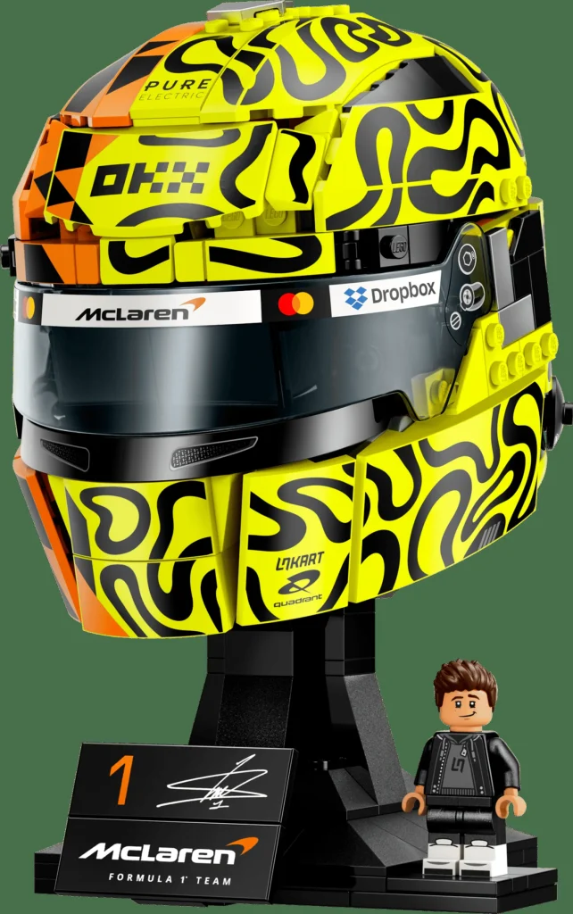 LEGO 43023 - Recenzie LEGO 43023 Casca lui Lando Norris: Un tribut perfect pentru fanii Formulei 1