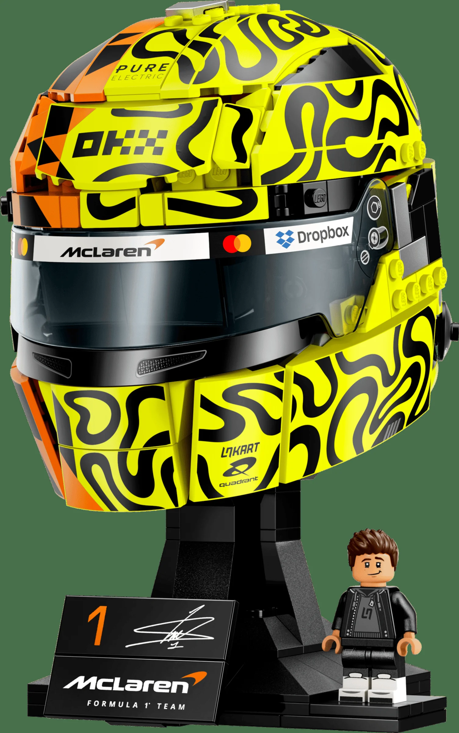 LEGO 43023 - Recenzie LEGO 43023 Casca lui Lando Norris: Un tribut perfect pentru fanii Formulei 1