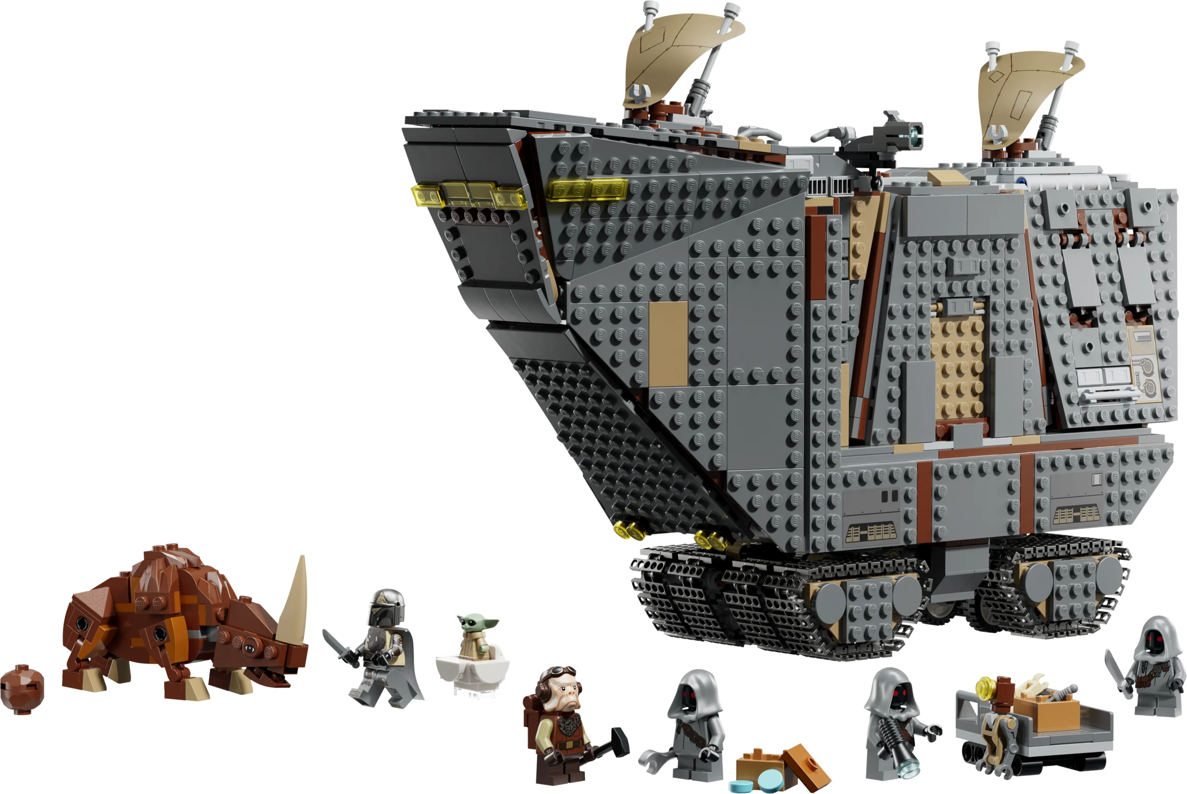 LEGO 75453 - Setul LEGO 75453 Sandcrawler Offworld și Mudhorn din The Mandalorian