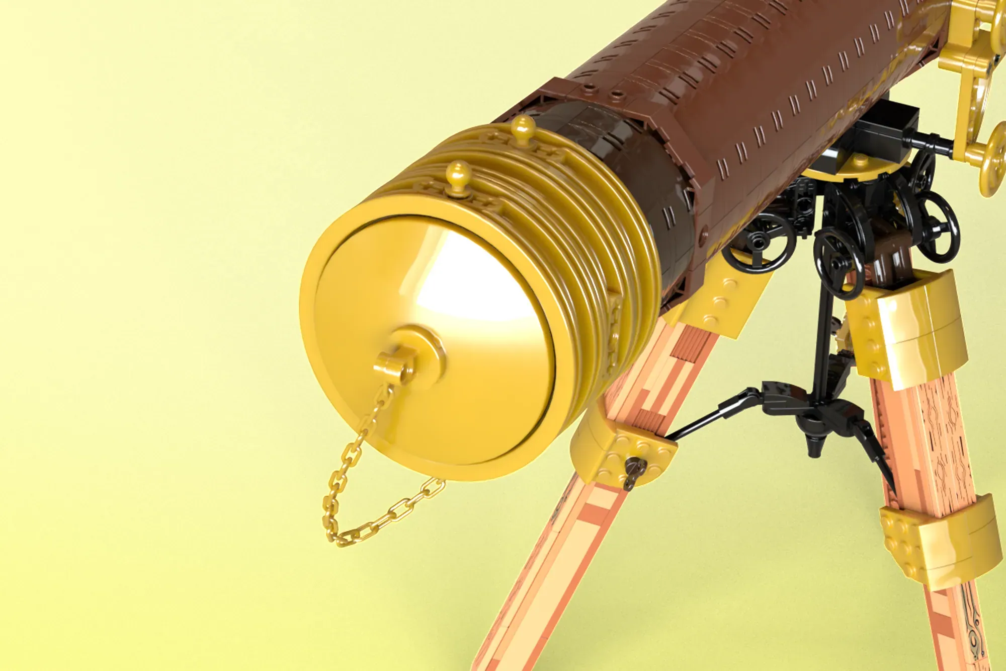 O privire către stele: Modelul Functional Vintage Telescope a atins pragul de 10.000 de susținători pe platforma LEGO Ideas
