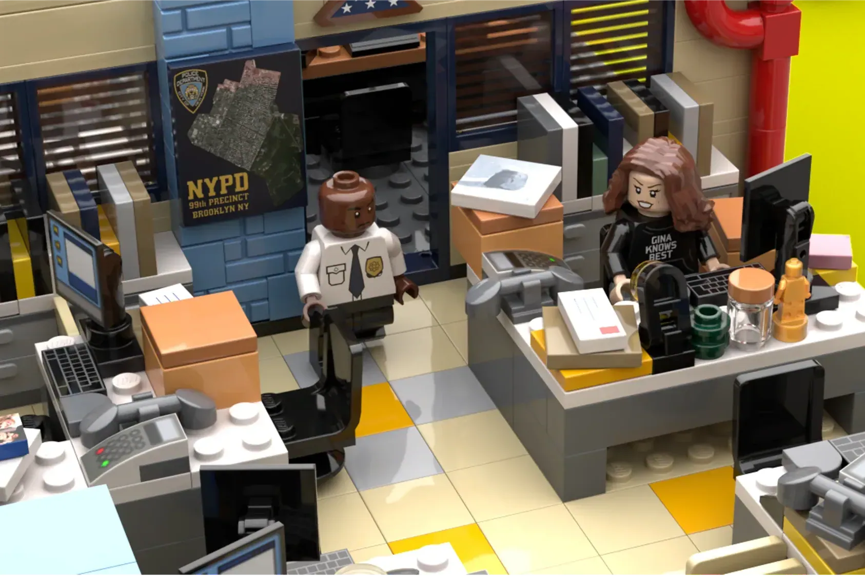 Brooklyn Nine-Nine forțează porțile LEGO: Secția de poliție 99 atinge din nou borna de 10.000 de voturi