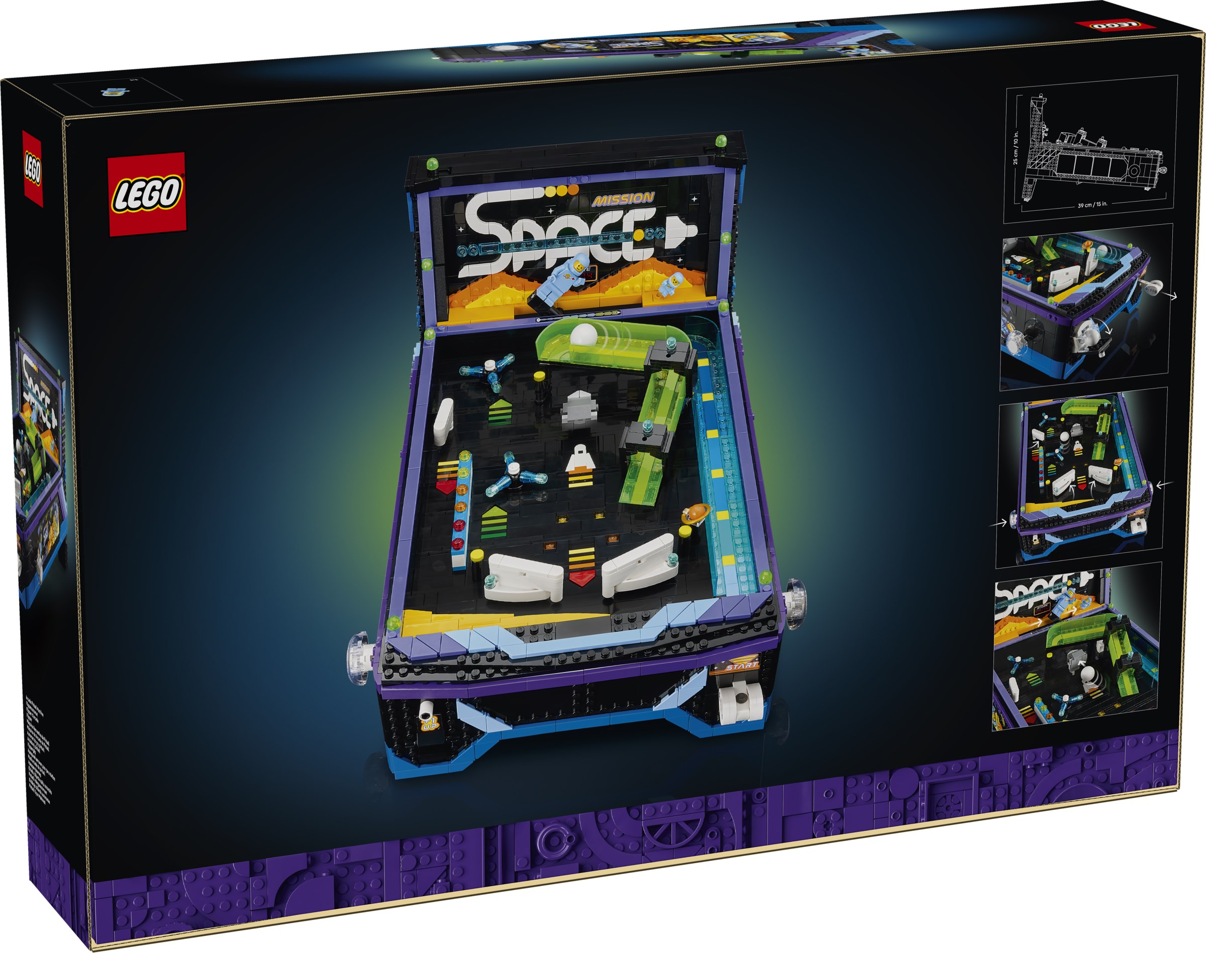 LEGO lansează Arcade Pinball Machine: Prima mașină de pinball funcțională din cărămizi cu tematică Classic Space