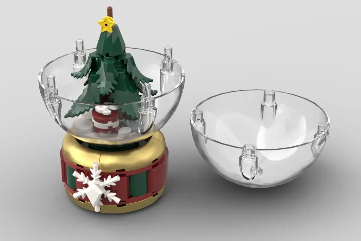 Magia sărbătorilor în miniatură: Proiectul Christmas Snow Globe Collection atinge 10.000 de voturi pe LEGO Ideas