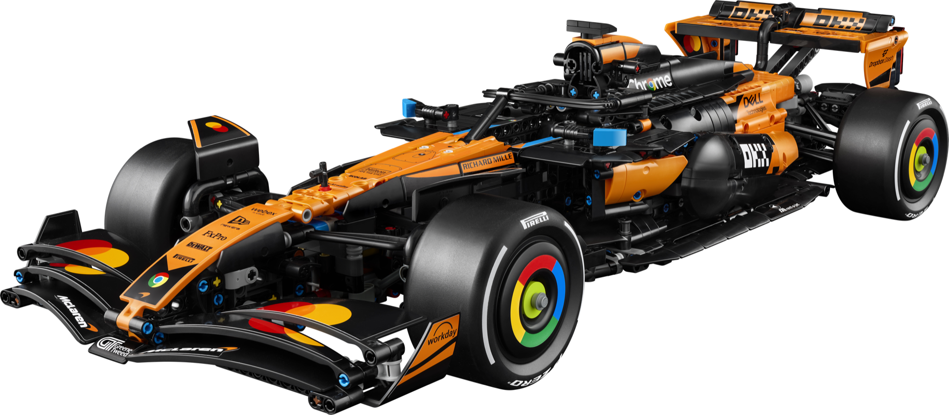 LEGO anunță noul set Aston Martin Aramco AMR25: Grila Formula 1 Technic este aproape completă