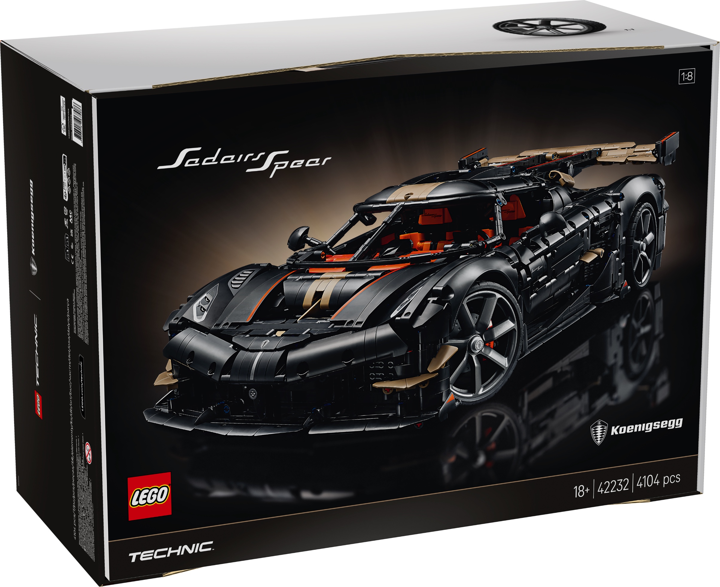 LEGO lansează Koenigsegg Sadair’s Spear: Un nou vârf de gamă pentru seria Technic Ultimate la scară 1:8