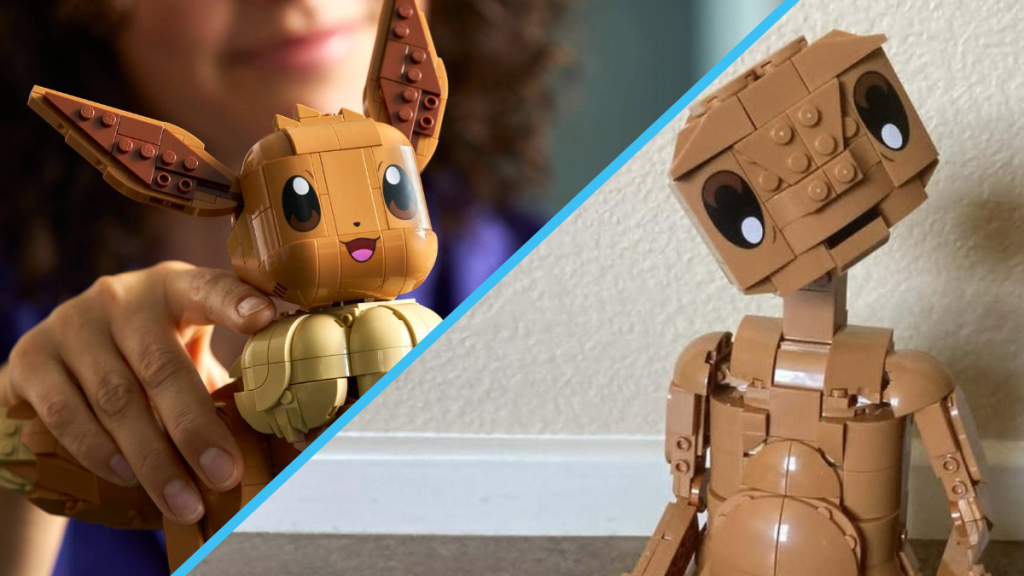 Extraterestrul E.T. prinde viață dintr-un set LEGO Pokémon: O transformare uimitoare a lui Eevee