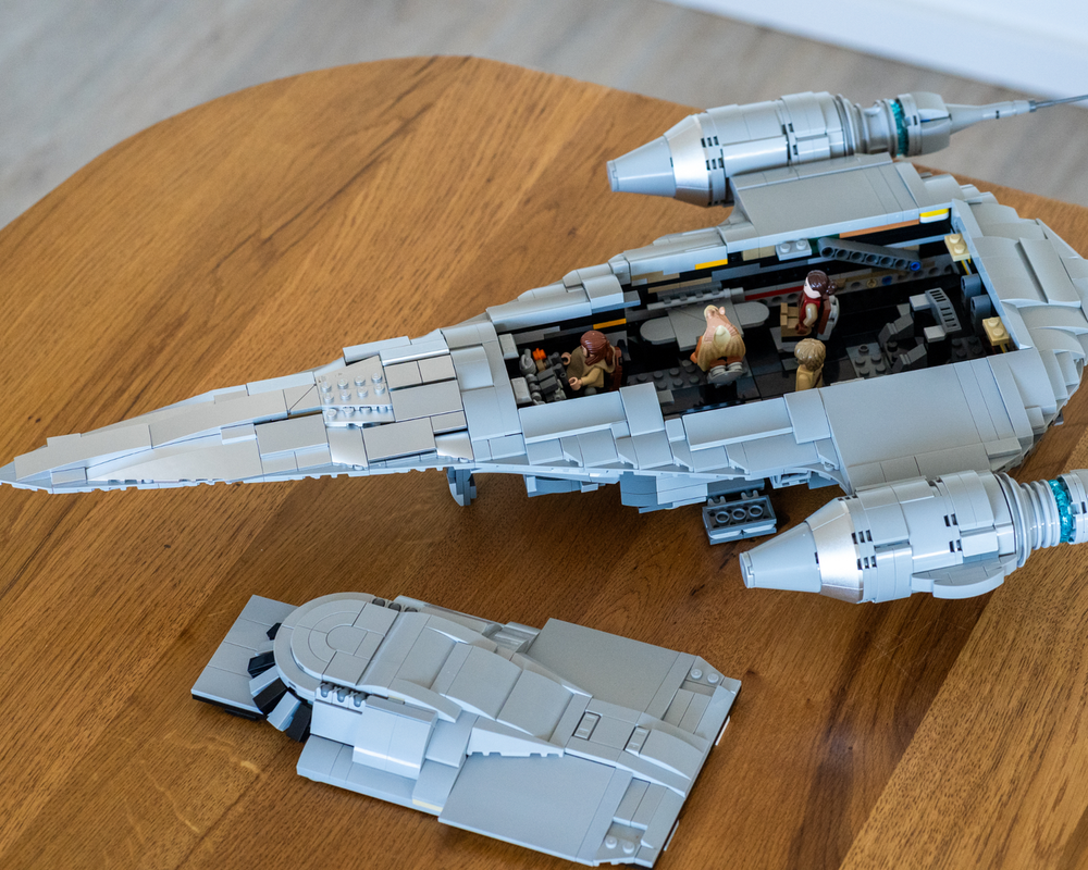 Cum poți construi propriul Nubian Royal Starship folosind piesele din setul UCS 75442 The Mandalorian’s N-1 Starfighter