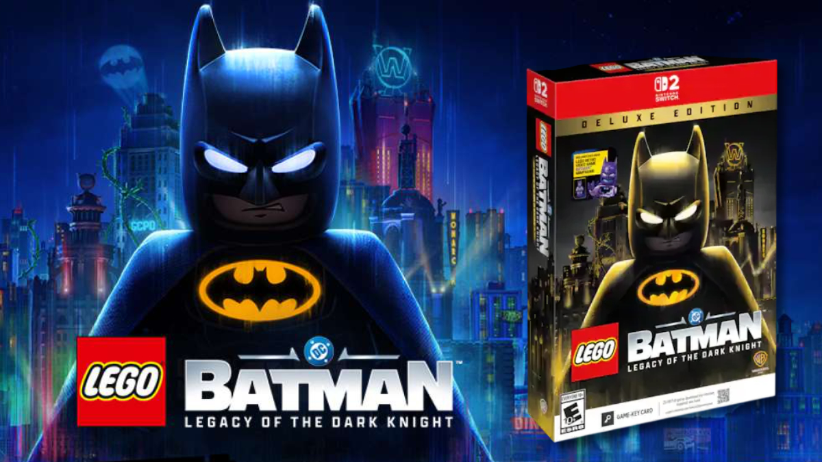 LEGO lansează LEGO Batman: Legacy of the Dark Knight pe Nintendo Switch 2 cu o minifigurină exclusivă rară