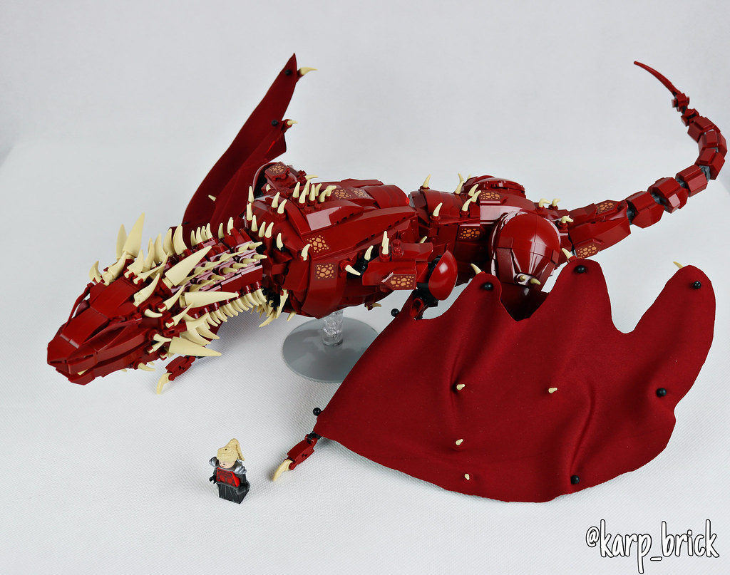 Meleys Regina Roșie se înalță din piese LEGO: O capodoperă inspirată de universul House of the Dragon