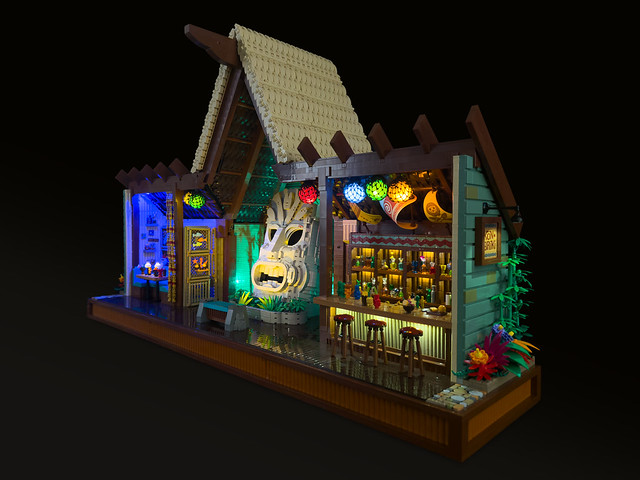 O incursiune în paradisul tropical LEGO: Fascinantul bar tiki Kon-Briki și secretele construcției sale