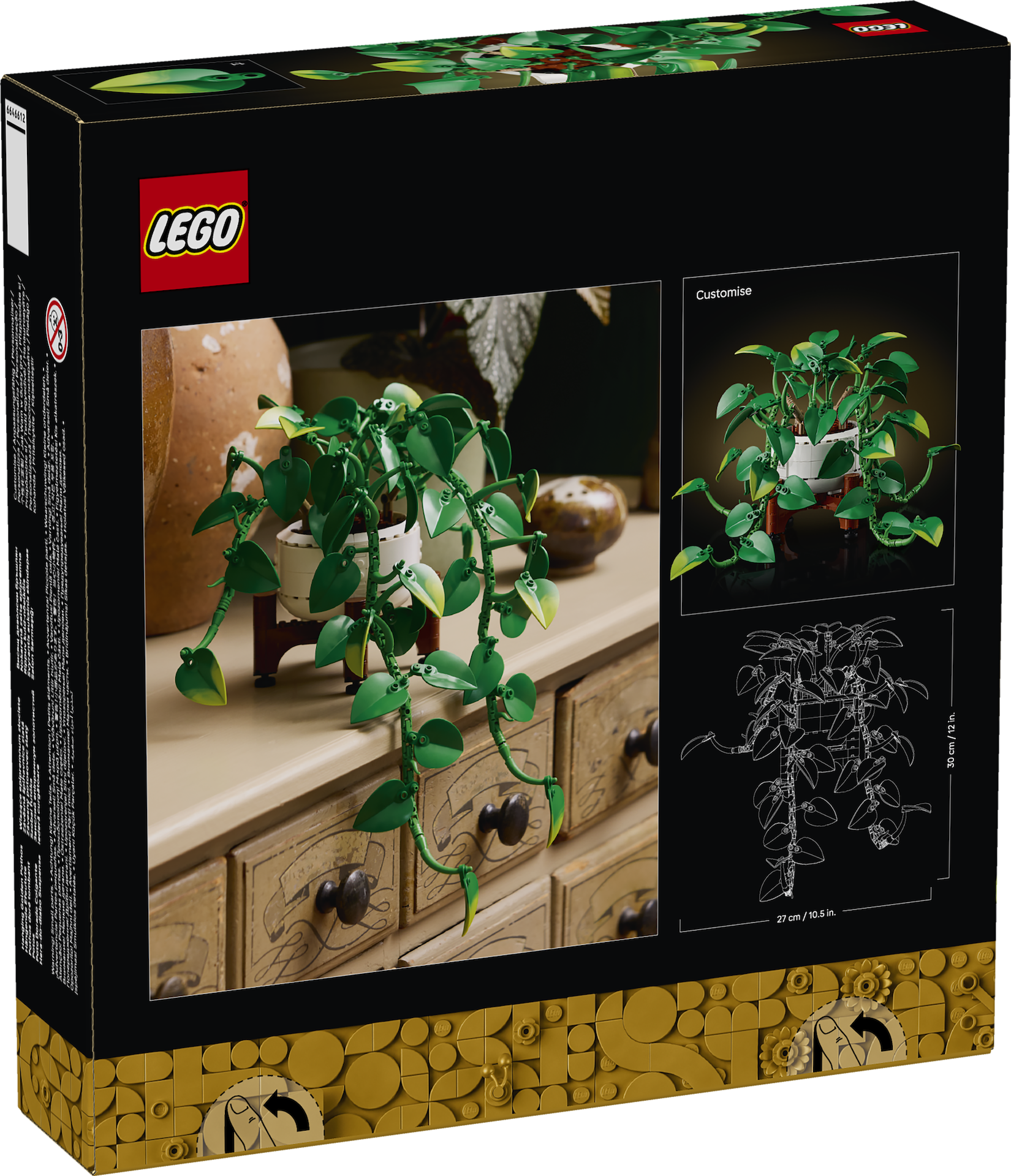 LEGO anunță extinderea colecției Botanicals: Noi detalii despre Hanging Golden Pothos și Dark Flower Arrangement