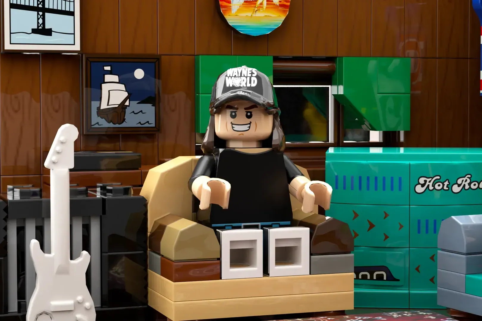 Noi proiecte fan-made ating pragul de 10.000 de voturi: Wayne’s World și un hangar aviatic spectaculos intră în etapa de review LEGO Ideas