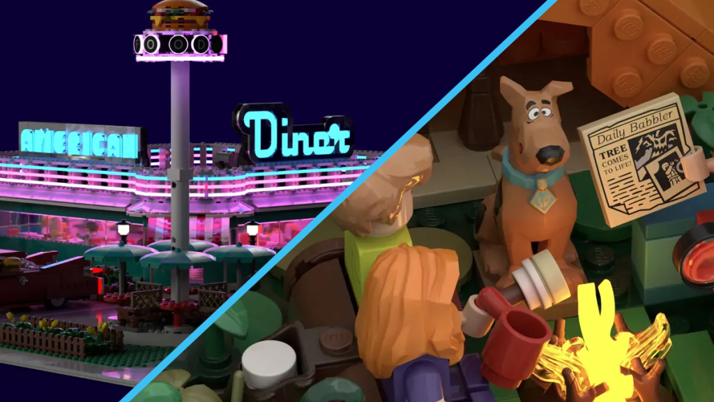 Noi proiecte LEGO Ideas de 10.000 de voturi: Un Diner American din anii '50 și misterele Scooby-Doo intră în cursă