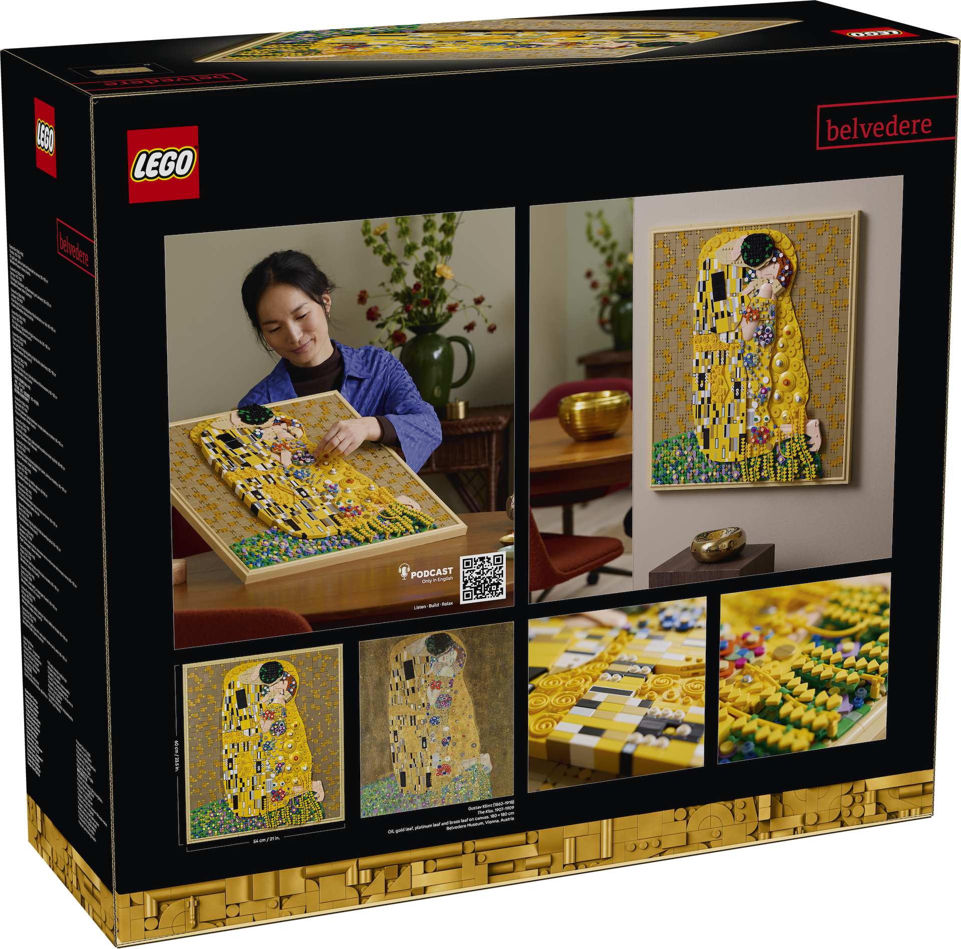 LEGO anunță 31221 Gustav Klimt – The Kiss: Cea mai mare capodoperă din gama LEGO Art
