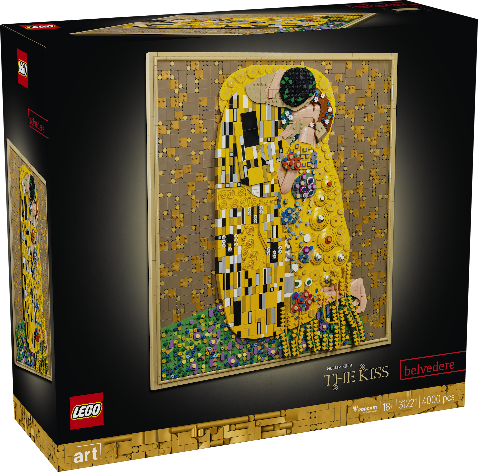 LEGO anunță 31221 Gustav Klimt – The Kiss: Cea mai mare capodoperă din gama LEGO Art