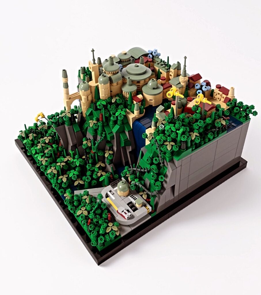 Forța detaliilor minuscule: Universul Star Wars recreat la scară micro de un maestru al construcțiilor LEGO