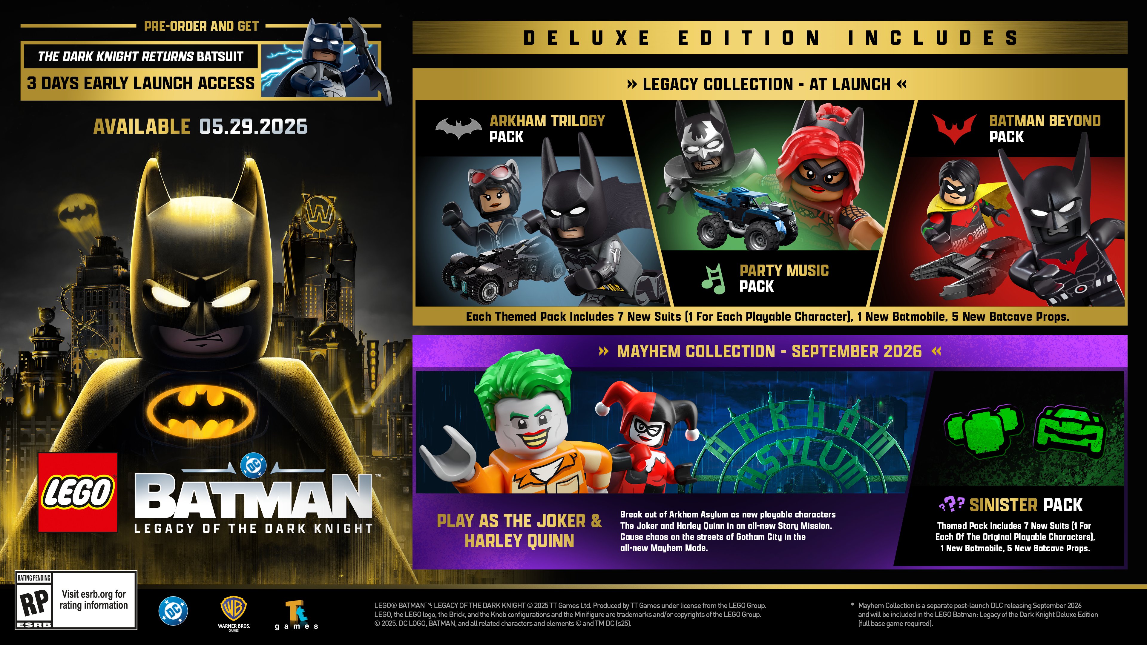 Detalii noi despre LEGO Batman: Legacy of the Dark Knight – Mayhem Collection aduce haosul în Gotham